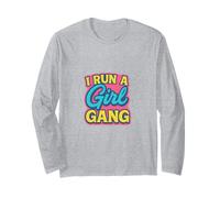 Raising My Girl Gang Mom Funny for Women Long Sleeve T-Shirt
