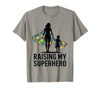 Raising My Superhero Autism Awareness Parent Mom T-Shirt