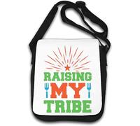 Raising My Tribe Minimalist Star Logo Shoulder Bag White