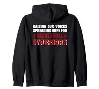Raising Our Voices, Spreading Hope For Sickle Cell Warriors Zip Hoodie