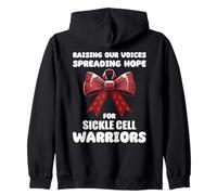 Raising Our Voices, Spreading Hope For Sickle Cell Warriors Zip Hoodie