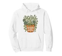 Raising Plants and Tiny Humans Monstera Garden Mom Graphic Pullover Hoodie