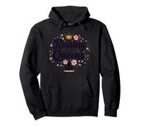 Raising Queens: Empowering Daughters Floral Crown Gift Pullover Hoodie, Adult Unisex, Black, S