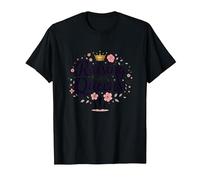 Raising Queens: Empowering Daughters Floral Crown Gift T-Shirt, Men, Black, S