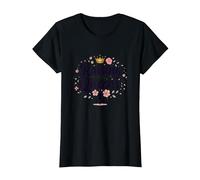 Raising Queens: Empowering Daughters Floral Crown Gift T-Shirt, Women, Black, XL