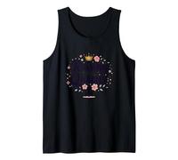 Raising Queens: Empowering Daughters Floral Crown Gift Tank Top, Men, Black, XXL