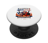 Raising Rock Star Daughters Proud Rock Dad Music Guitar Gift PopSockets Adhesive PopGrip