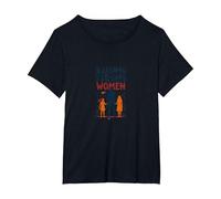 Raising Strong Women: Empowering Daughters for Fathers T-Shirt, Women's Plus, Black, 6X
