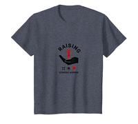 Raising Strong Women: Empowerment and Support T-Shirt, Kids, Heather Blue, 12 Years