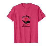 Raising Strong Women: Empowerment and Support T-Shirt, Men, Red Heather, Small