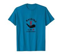 Raising Strong Women: Empowerment and Support T-Shirt, Men, Sapphire Blue, 3X-Large