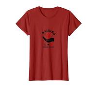 Raising Strong Women: Empowerment and Support T-Shirt, Women, Cranberry Red, Medium