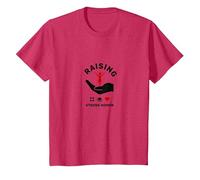Raising Strong Women: Empowerment and Support T-Shirt, Youth, Red Heather, Medium