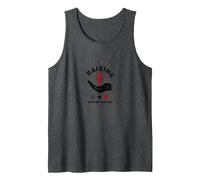 Raising Strong Women: Empowerment and Support Tank Top, Men, Dark Heather Grey, M