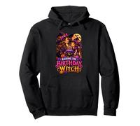 Raising The Birthday Witch Halloween Birthday Mom Pullover Hoodie