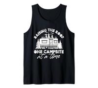 Raising The Roof One Campsite At A Time Pop-Up Camper Tank Top