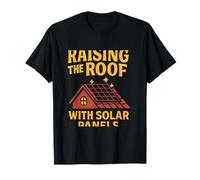 Raising the Roof with Solar Panels Eco Art T-Shirt