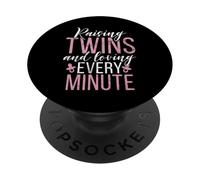 Raising Twins and Loving every Minute Twin Mom PopSockets Adhesive PopGrip