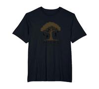 Raising Wild Things: Playful Kids Tree Silhouette T-Shirt, Men's Big and Tall, Black, 2X Tall