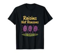 Raisins Not Reasons Funny Farm Animals Graphic Print T-Shirt