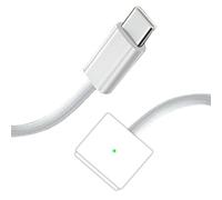 RaitWahl 140W USB C to Mag Safe 3 Charging Cable 2M for Mac Book Pro M4 M3 M2 M1 14" 16" and Air M4 M3 M2 13" 15" Fast Charge Braided Magnetic Cable with LED Indicator Durable Charger Cord