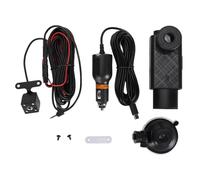 Raiveug 3 Channel Dash Cam Car Front Rear Inside 1080P Full HD Infrared Night Viewing Loop Recording 2in Screen Parking Mode