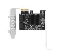 Raiveug SATA3.0 Expansion Card Professional SATA3.0 to PCIE 4 Port 6G Adapter Card Hard Disk Conversion Card for High-speed Data Transfer and Hot Swap Support
