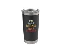 Raj Name Raj Personalized Name First Given Stainless Steel Insulated Tumbler