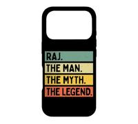 Raj The Man The Myth The Legend Funny Personalized Quote Case for iPhone 17 Pro