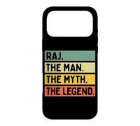 Raj The Man The Myth The Legend Funny Personalized Quote Case for iPhone 17 Pro Max