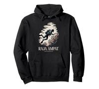 Raja Ampat, Indonesia, Scuba Diver and Coral Diving Fun Pullover Hoodie