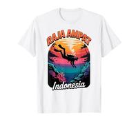 Raja Ampat Scuba Diving, Vibrant Underwater Coral Reef Diver T-Shirt