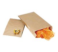 RAJA Bag Kraft Paper Brown 60 gsm 25 x 8 x 16 cm Pack of 250