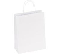 RAJA Carrier Bag Paper White 100 gsm 29 x 10 x 22 cm Pack of 200