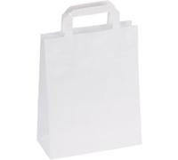 RAJA Carrier Bag Paper White 80 gsm 29 x 10 x 22 cm Pack of 250
