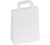 RAJA Carrier Bag Paper White 90 gsm 45 x 17 x 32 cm Pack of 200