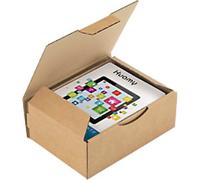 RAJA Corrugated Box Corrugated Cardboard 140 (W) x 75 (D) x 200 (H) mm Brown Pack of 50