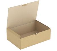 RAJA Corrugated Box Corrugated Cardboard 215 (W) x 100 (D) x 310 (H) mm Brown Pack of 50