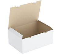 RAJA Corrugated Box Corrugated Cardboard 300 (W) x 180 (D) x 430 (H) mm White Pack of 50