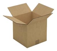 RAJA Corrugated Box Double Wall Corrugated Cardboard 254 (W) x 254 (D) x 254 (H) mm Brown Pack of 15