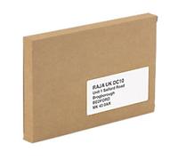 RAJA Corrugated Box Single Wall Corrugated Cardboard 150 (W) x 20 (D) x 225 (H) mm Brown Pack of 50