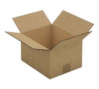 RAJA Corrugated Box Single Wall Corrugated Cardboard 200 (W) x 150 (D) x 250 (H) mm Brown Pack of 15