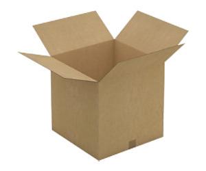 RAJA Corrugated Box Single Wall Corrugated Cardboard 457 (W) x 457 (D) x 457 (H) mm Brown Pack of 15