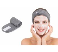 RAJA DHIRAJ Soft Microfiber Spa Headband for Women & Men | Adjustable Velcro Face Wash Headband | Makeup, Facial, Skincare & Beauty Head Wrap | Reusable Stretch Hair Band for Spa, Salon & Home Use