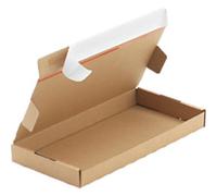 RAJA Folding Box Single Wall Corrugated Cardboard 110 (W) x 22 (D) x 220 (H) mm Brown Pack of 10