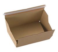RAJA Folding Box Single Wall Corrugated Cardboard 150 (W) x 100 (D) x 250 (H) mm Brown Pack of 15