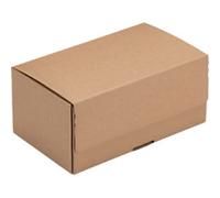 RAJA Folding Box Single Wall Corrugated Cardboard 165 (W) x 140 (D) x 200 (H) mm Brown Pack of 15