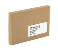 RAJA Folding Box Single Wall Corrugated Cardboard 220 (W) x 20 (D) x 305 (H) mm Brown Pack of 50
