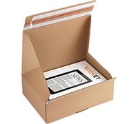 RAJA Folding Box Single Wall Corrugated Cardboard 250 (W)x 100 (D) x 350 (H) mm Brown Pack of 10