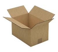 RAJA Folding Carton Double Wall Corrugated Cardboard 229 (W) x 152 (D) x 305 (H) mm Brown Pack of 15